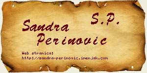 Sandra Perinović vizit kartica